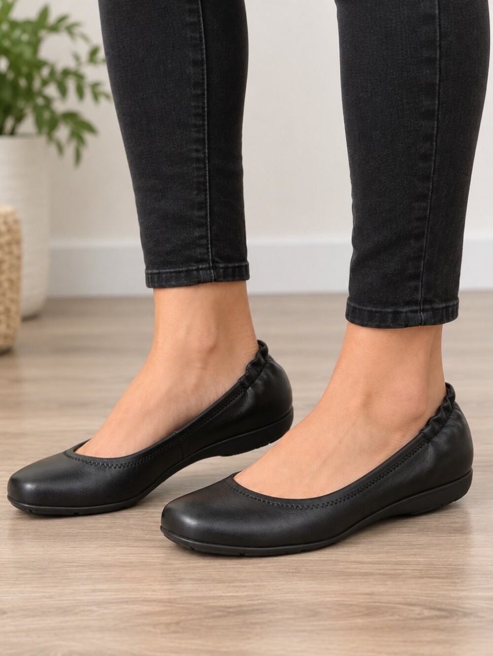 Abeo B.I.O.system Tammy 90s Minimalist Revival Leather Comfort Ballet Flats 7M